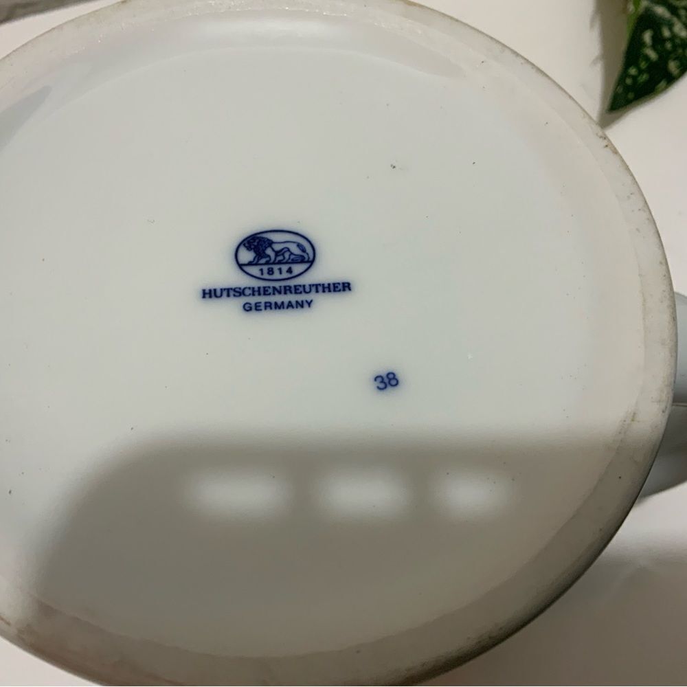 Hutschenreuther  Blue Onion Mug Or Beer Stein blue White Excellent  G3 - Picture 8 of 10